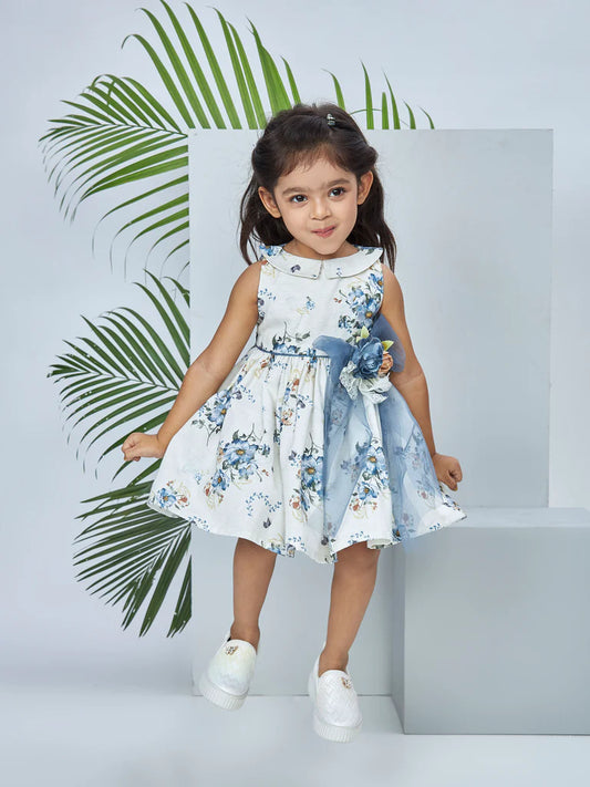 Girls Floral Print Dress